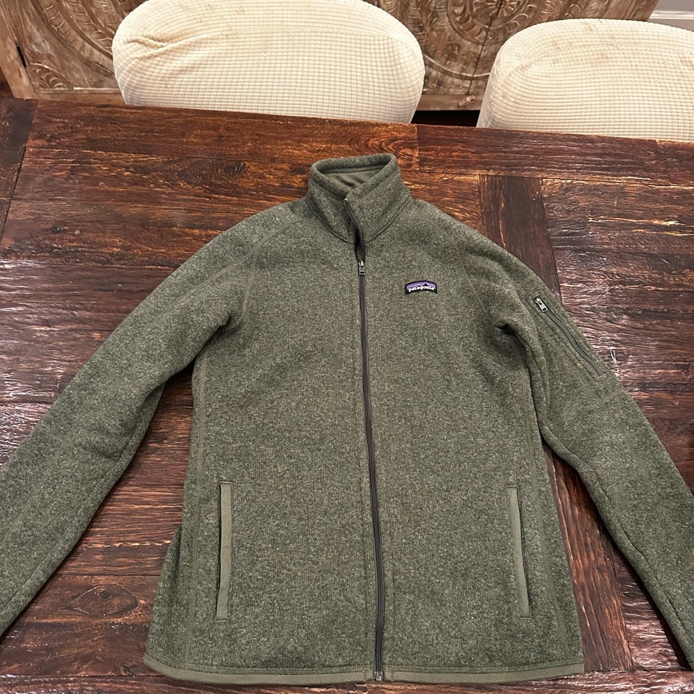 Patagonia Olive Fleece Jacket Women’s Better Sweater Brand